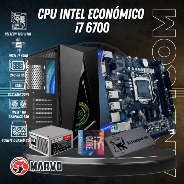 CPU INTEL ECONÓMICO i7 6700