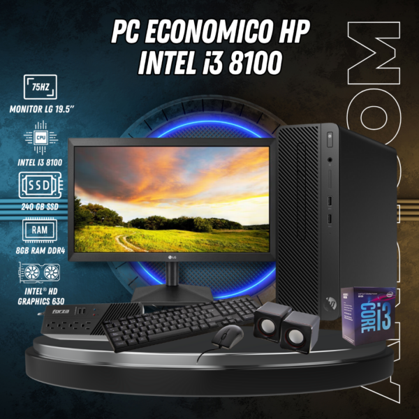 PC ECONOMICO HP INTEL ¡3 8100