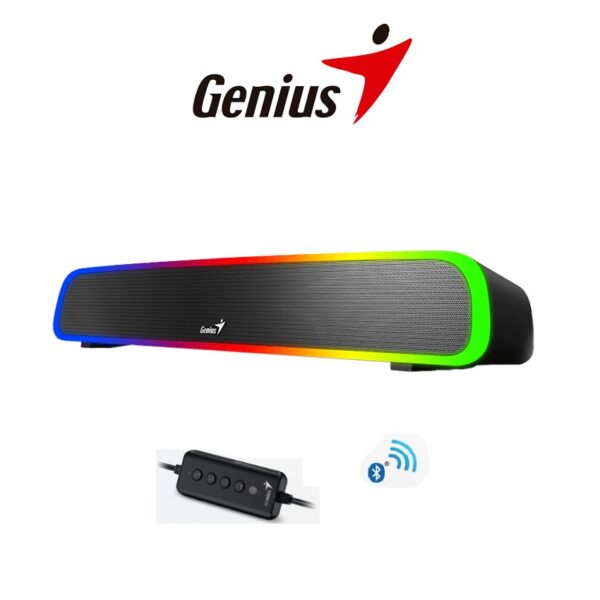 PARLANTE GENIUS SOUNDBAR 200BT RGB BLUETOOTH USB POWER BLACK